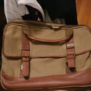 L.L. Bean Tan and Brown Briefcase